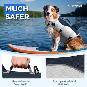 Shark Dog Life Jacket, Swimming Vest